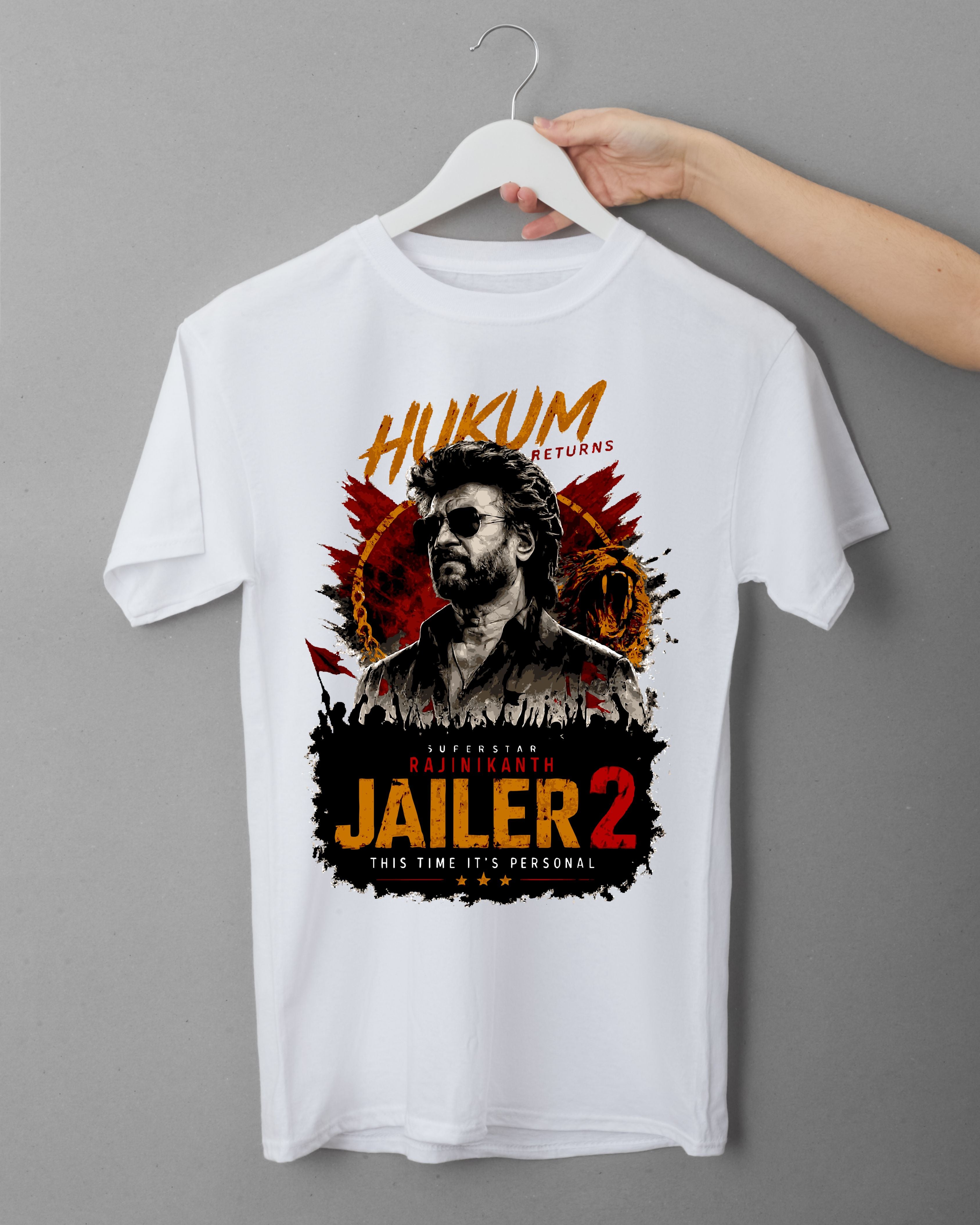 Superstar Rajinikanth Jailer 2 Fan Edition Printed T-Shirt