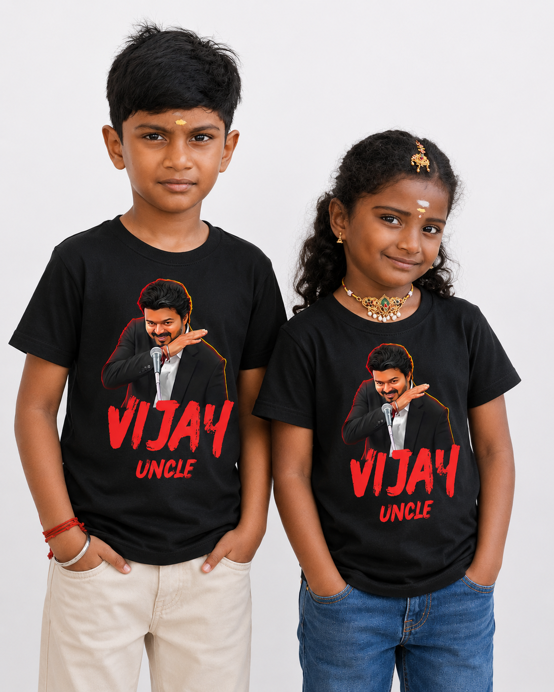 Vijay Kids Tshirt Pure Cotton Single