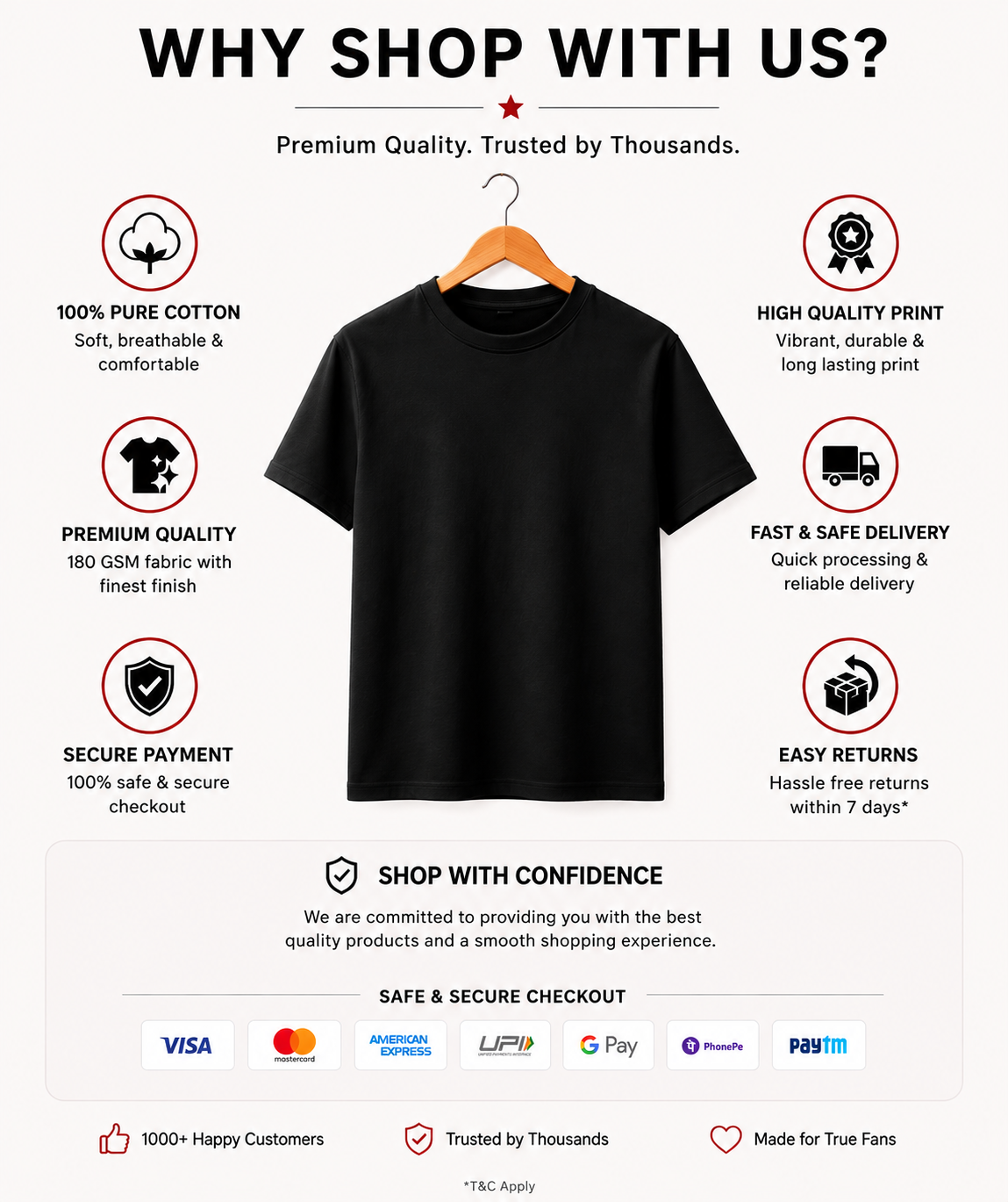 Vijay Kids Tshirt Pure Cotton Single