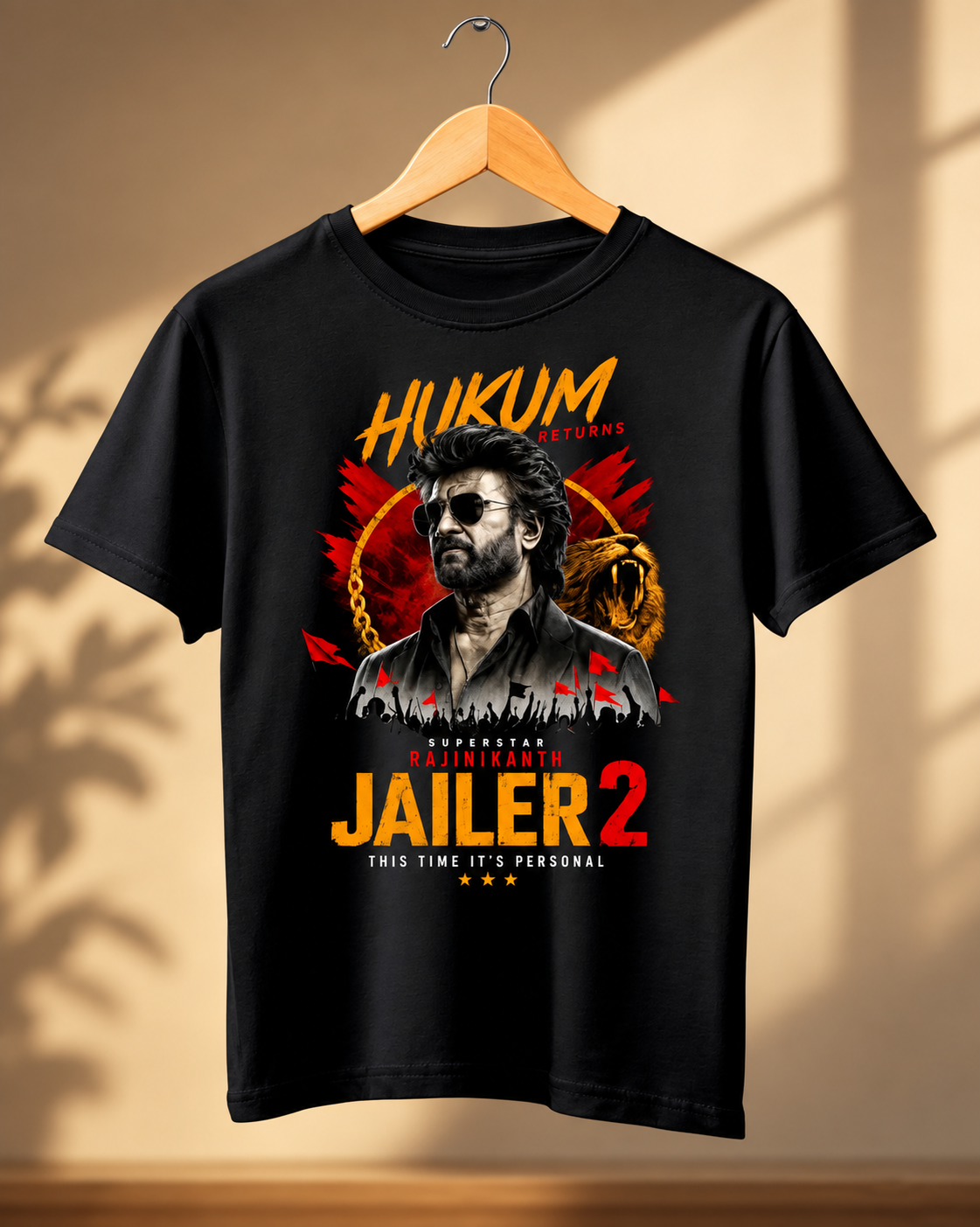 Superstar Rajinikanth Jailer 2 Fan Edition Printed T-Shirt