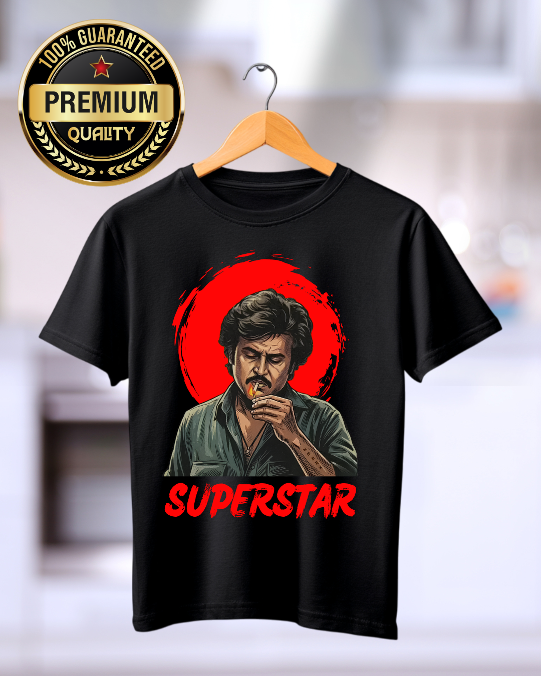 Superstar Rajinikanth Special Edition Tshirt Premium Quality Cotton