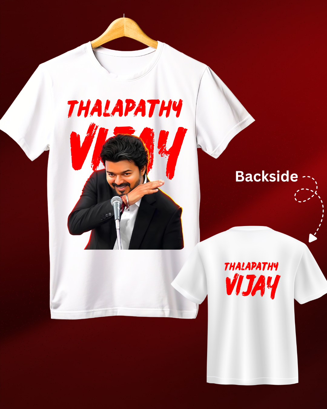 Thalapathy Vijay Fan Round Neck Tshirt