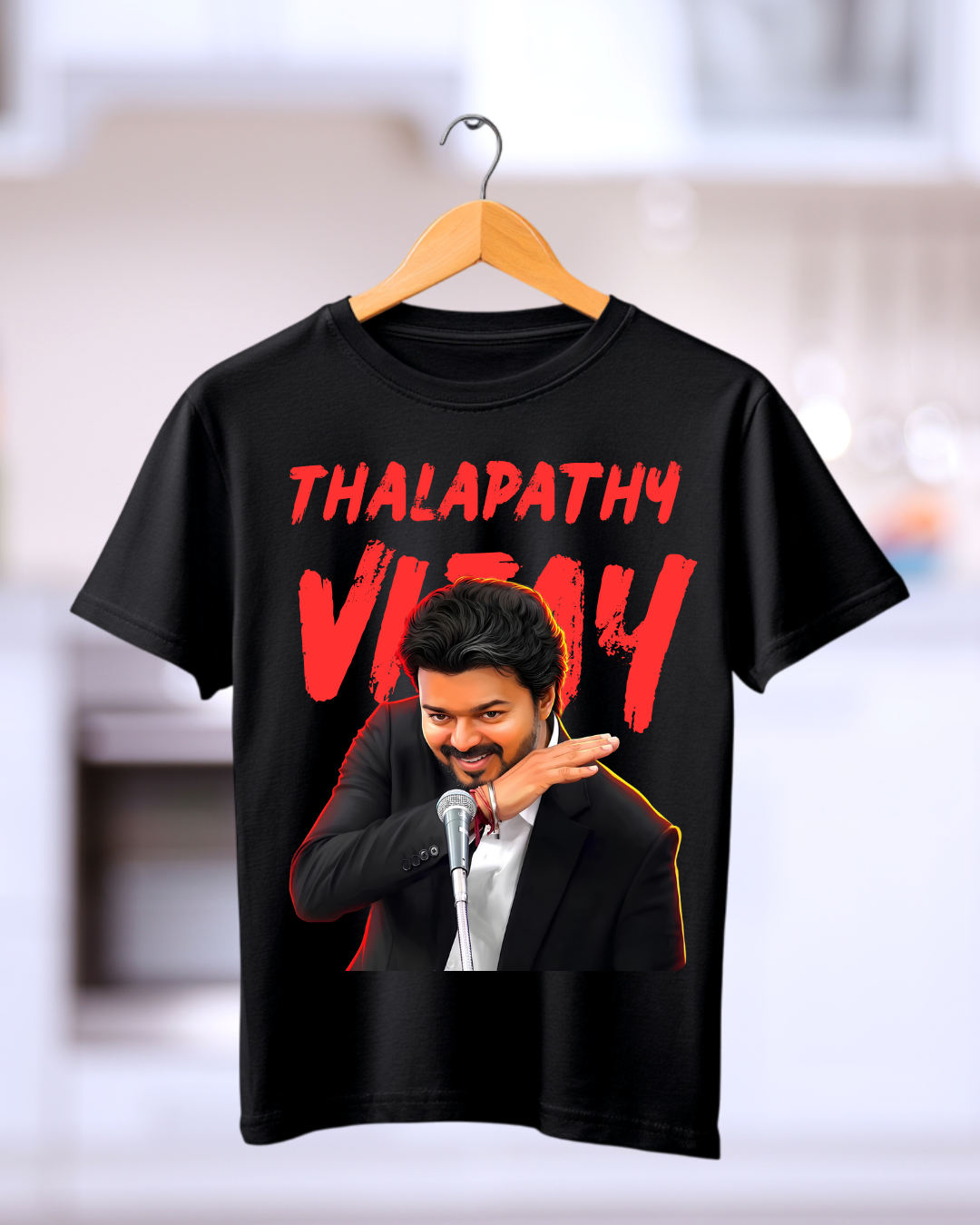 Thalapathy Vijay Fan Round Neck Tshirt