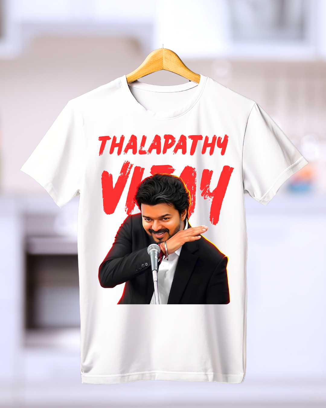 Thalapathy Vijay Fan Round Neck Tshirt