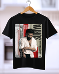 Actor Surya Stylish Round Neck Black Tshirt