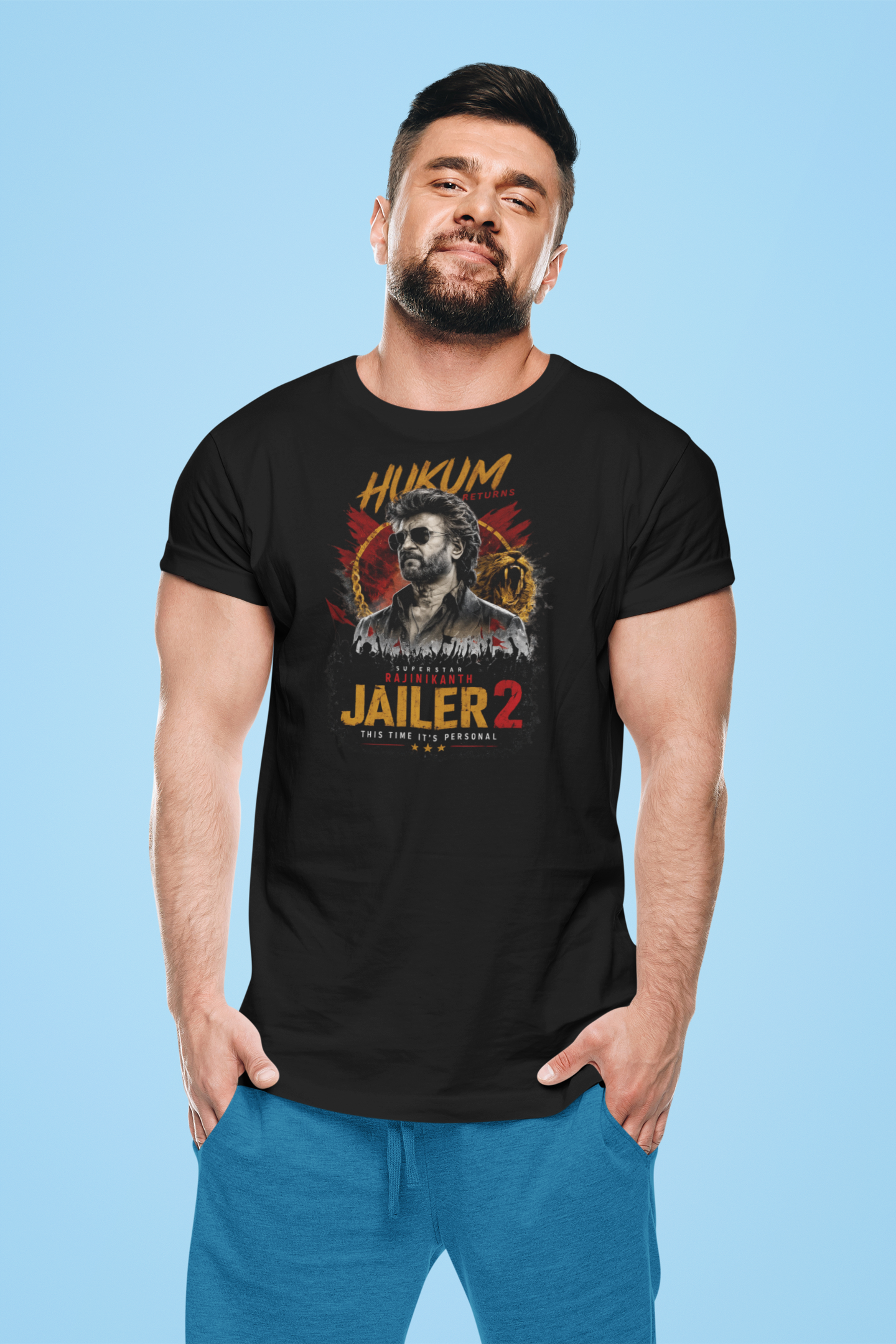 Superstar Rajinikanth Jailer 2 Fan Edition Printed T-Shirt