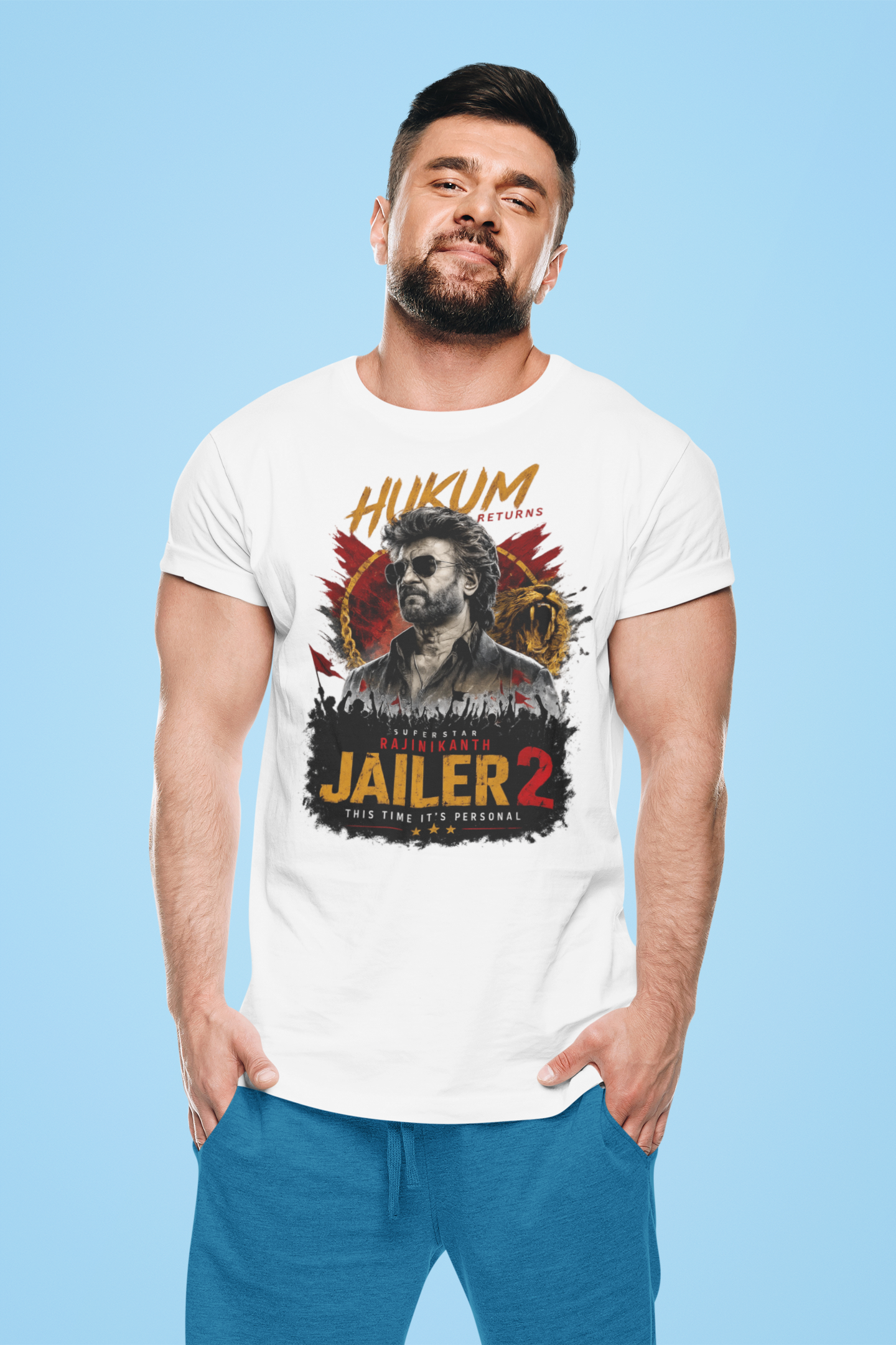 Superstar Rajinikanth Jailer 2 Fan Edition Printed T-Shirt