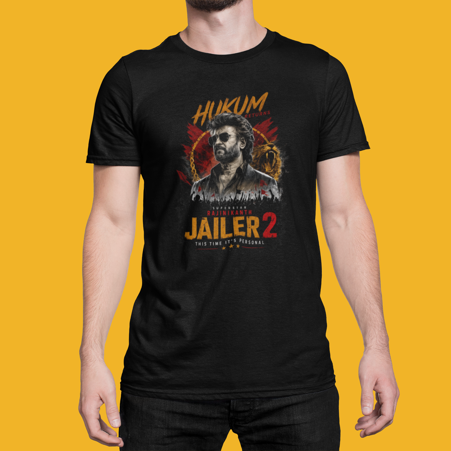 Superstar Rajinikanth Jailer 2 Fan Edition Printed T-Shirt